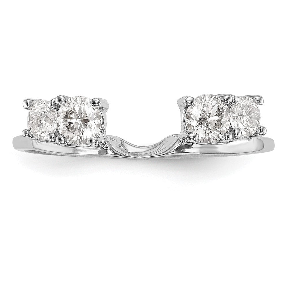 14k White Gold 1/2 Ct. Lab Grown Diamond VS/SI+ G+ Ring Wrap