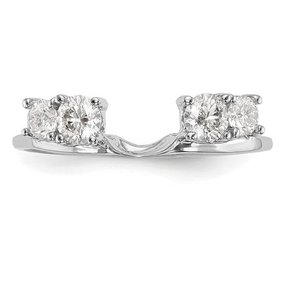 14k White Gold 1/2 Ct. Lab Grown Diamond VS/SI+ G+ Ring Wrap