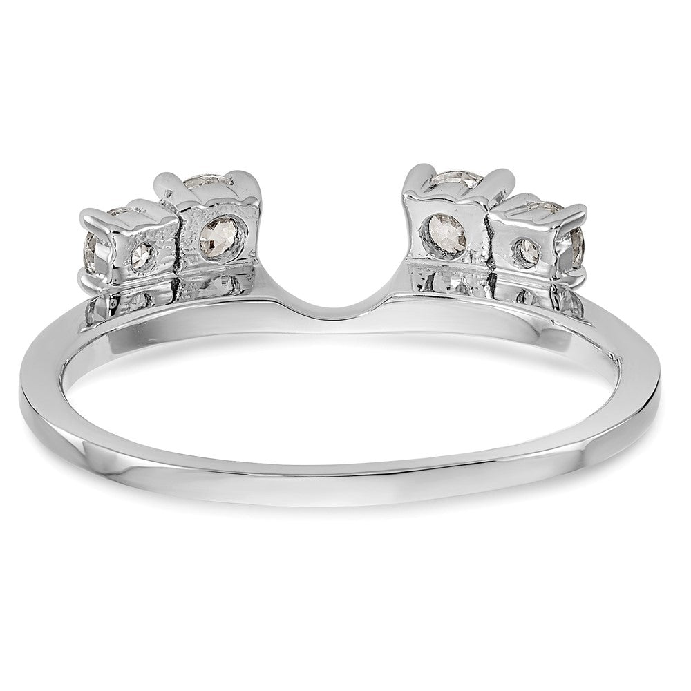 14k White Gold 1/2 Ct. Lab Grown Diamond VS/SI+ G+ Ring Wrap