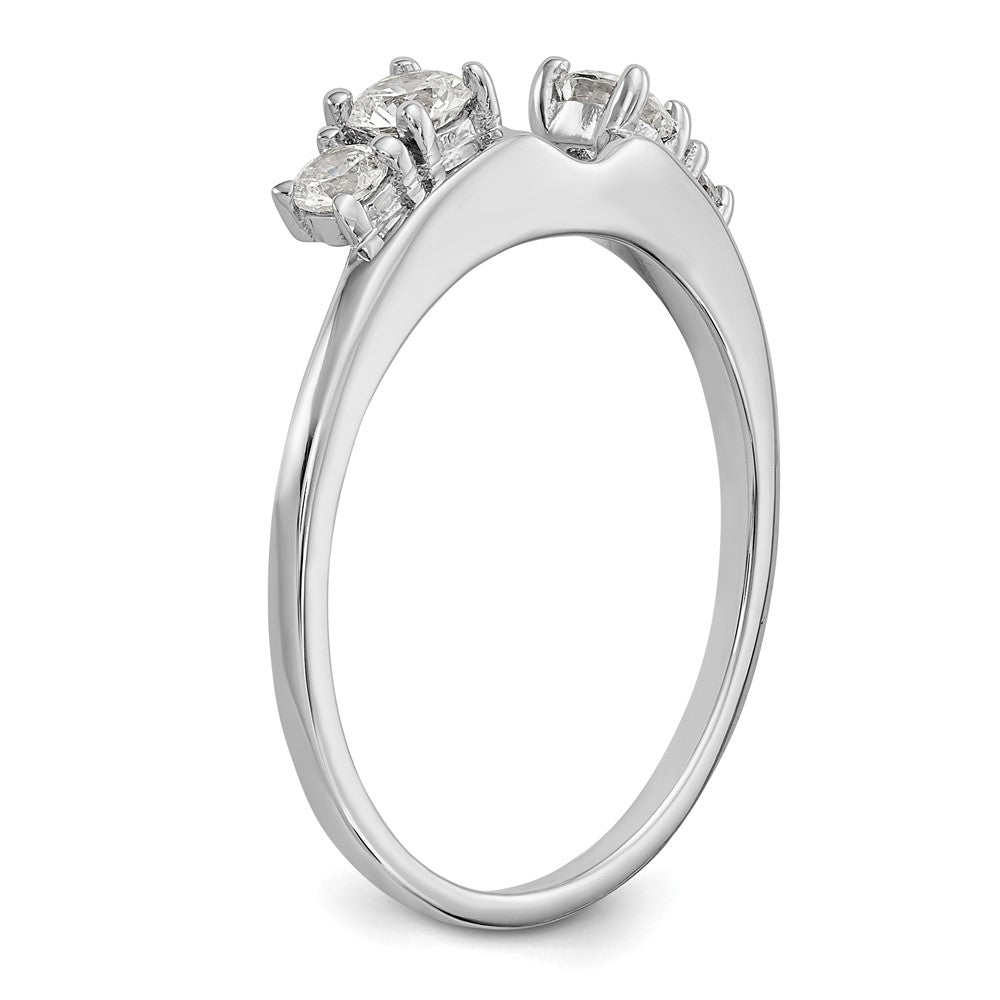 14k White Gold 1/2 Ct. Lab Grown Diamond VS/SI+ G+ Ring Wrap