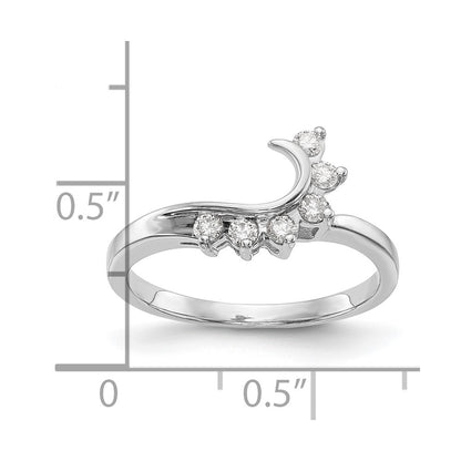 14k White Gold 1/6 Ct. Lab Grown Diamond VS/SI+ G+ Ring Wrap