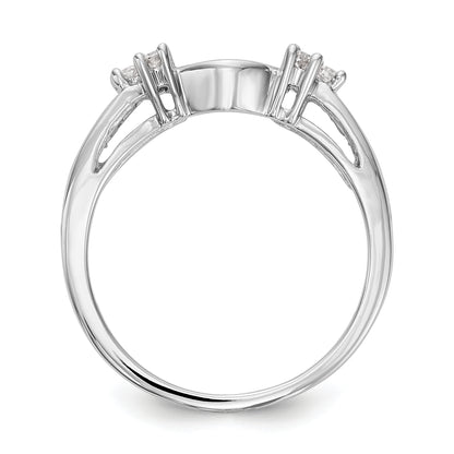 14k White Gold 1/4 Ct. Lab Grown Diamond VS/SI+ G+ Ring Wrap