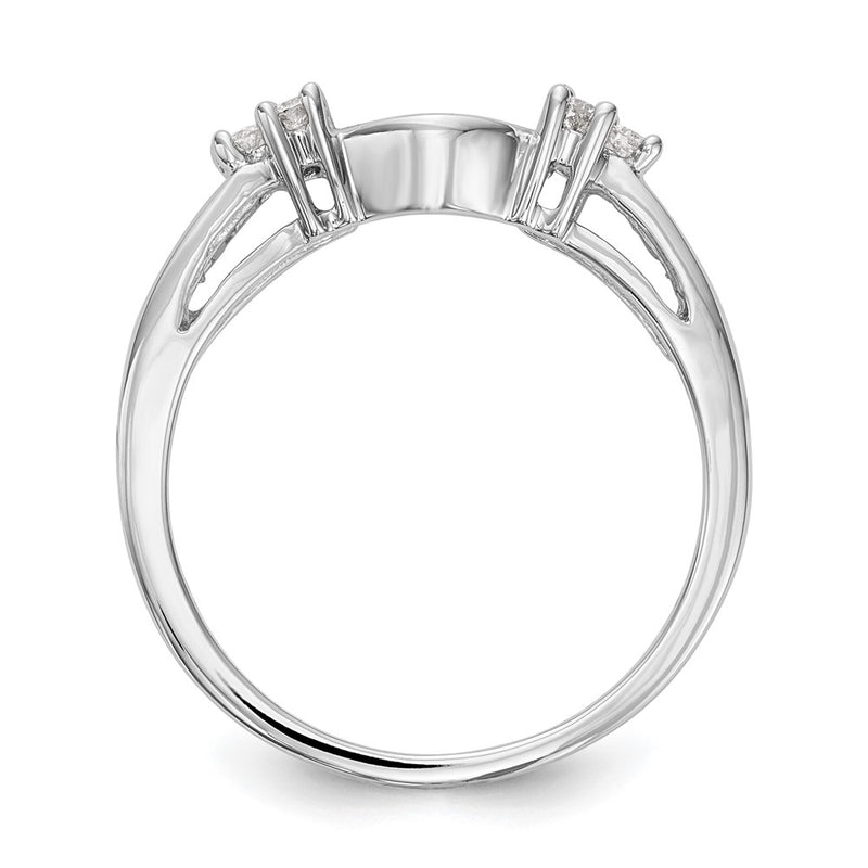 14k White Gold 1/4 Ct. Lab Grown Diamond VS/SI+ G+ Ring Wrap