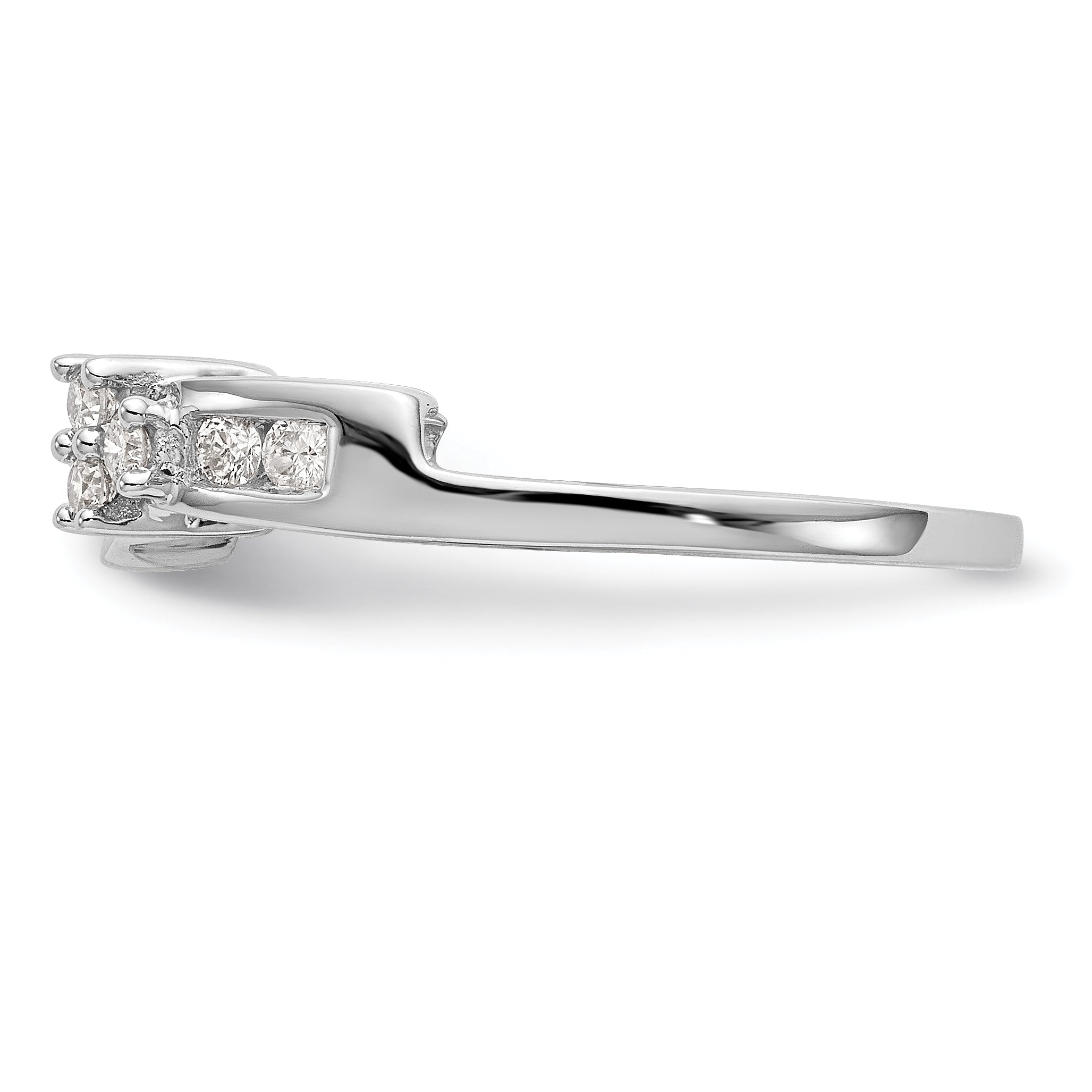 14k White Gold 1/4 Ct. Lab Grown Diamond VS/SI+ G+ Ring Wrap
