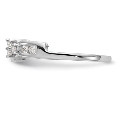 14k White Gold 1/4 Ct. Lab Grown Diamond VS/SI+ G+ Ring Wrap
