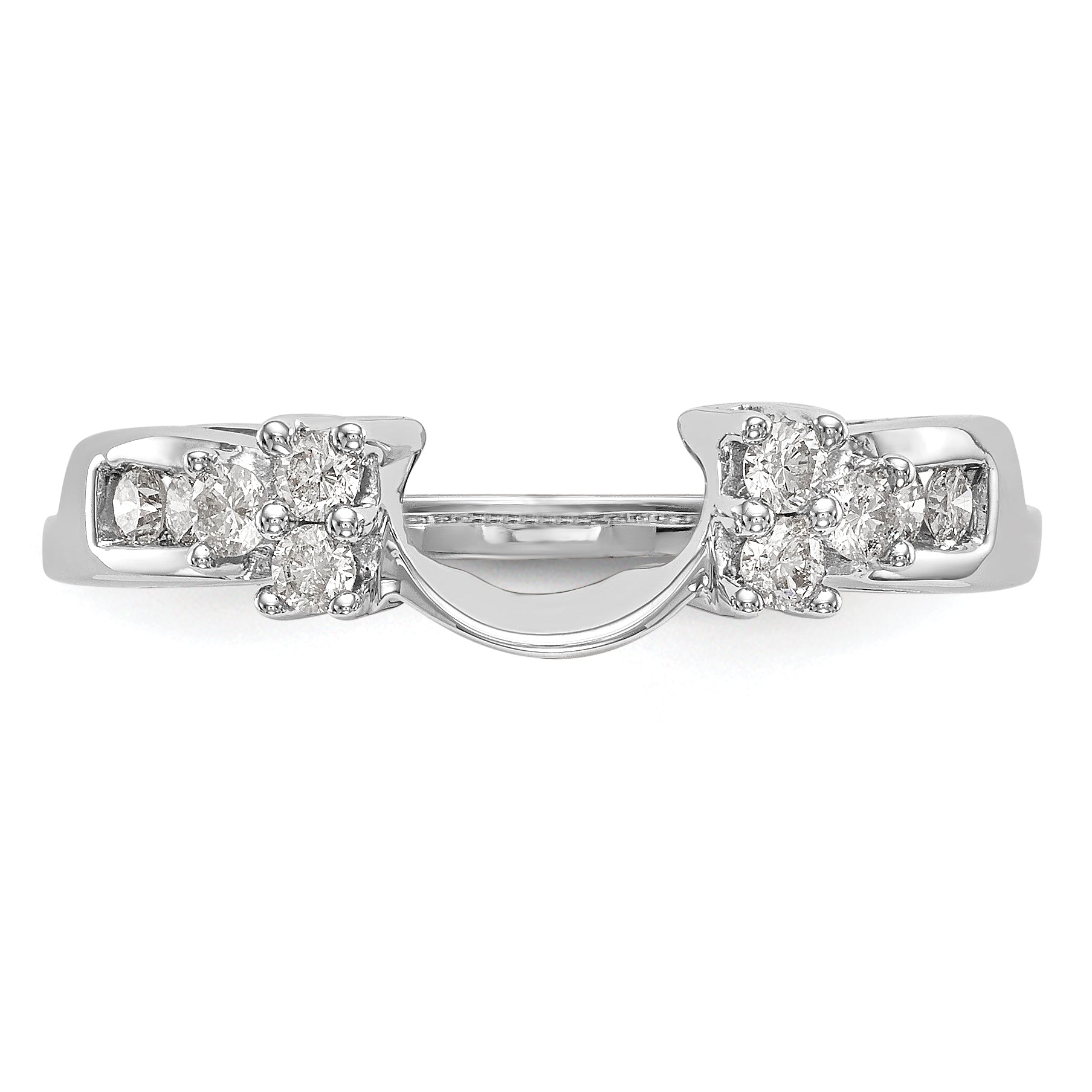 14k White Gold 1/4 Ct. Lab Grown Diamond VS/SI+ G+ Ring Wrap