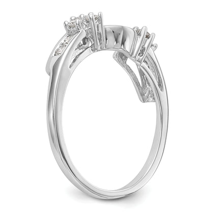 14k White Gold 1/4 Ct. Lab Grown Diamond VS/SI+ G+ Ring Wrap