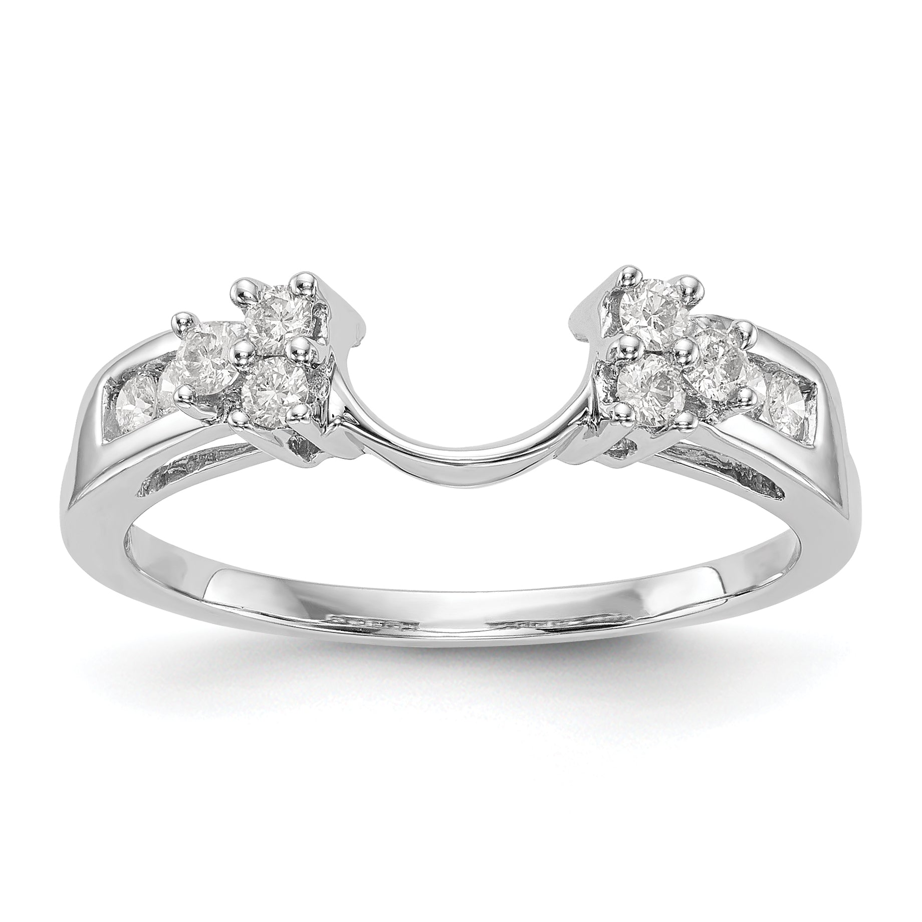 14k White Gold 1/4 Ct. Lab Grown Diamond VS/SI+ G+ Ring Wrap