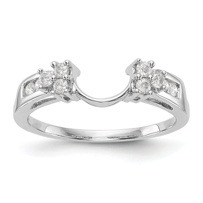 14k White Gold 1/4 Ct. Lab Grown Diamond VS/SI+ G+ Ring Wrap