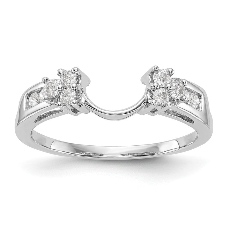 14k White Gold 1/4 Ct. Lab Grown Diamond VS/SI+ G+ Ring Wrap