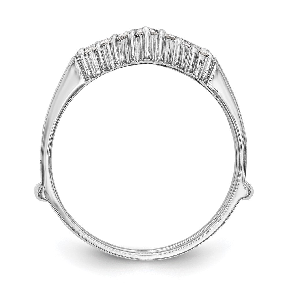 14k White Gold 1/3 Ct. Lab Grown Diamond VS/SI+ G+ Complete Ring Guard