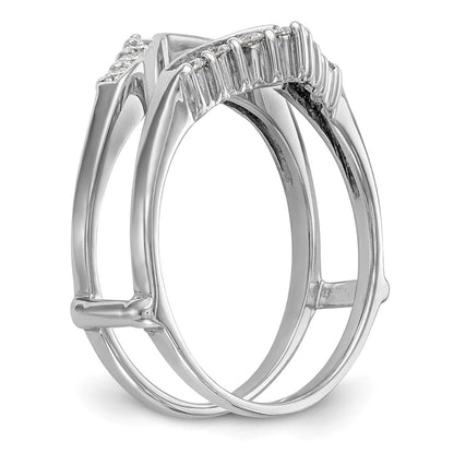 14k White Gold 1/3 Ct. Lab Grown Diamond VS/SI+ G+ Complete Ring Guard