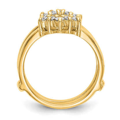 14k Yellow Gold 1/3 Ct. Lab Grown Diamond VS/SI+ G+ Complete Ring Guard