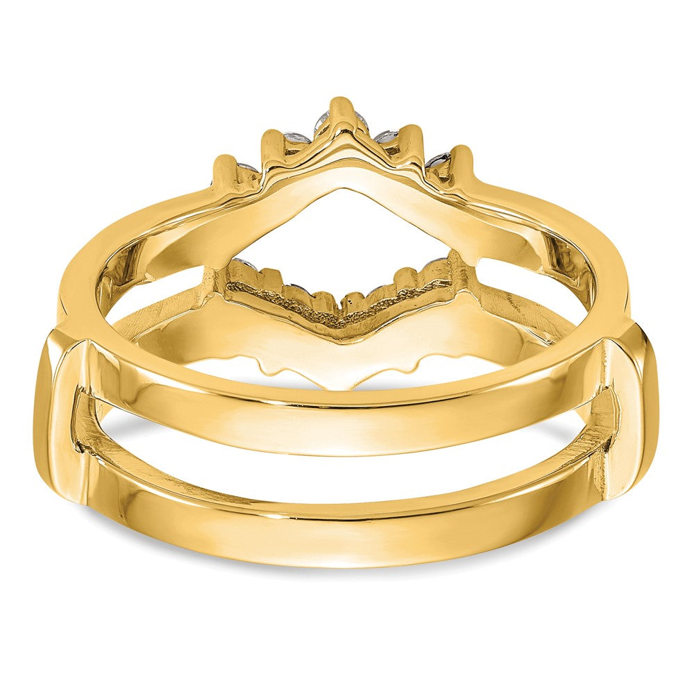 14k Yellow Gold 1/3 Ct. Lab Grown Diamond VS/SI+ G+ Complete Ring Guard