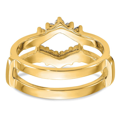 14k Yellow Gold 1/3 Ct. Lab Grown Diamond VS/SI+ G+ Complete Ring Guard