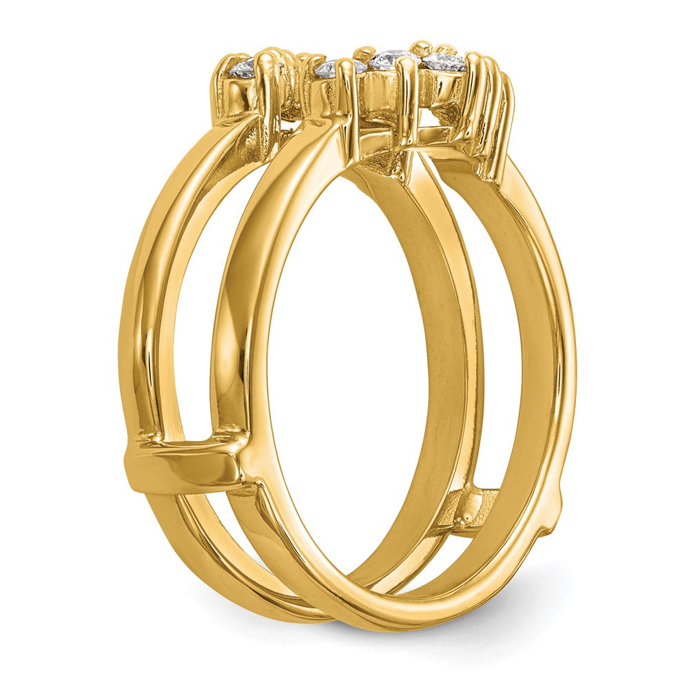 14k Yellow Gold 1/3 Ct. Lab Grown Diamond VS/SI+ G+ Complete Ring Guard
