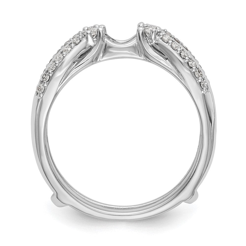 14K White Gold 1/4 Carat Lab Grown Diamond Vs/Si+ G+ Complete Ring Guard