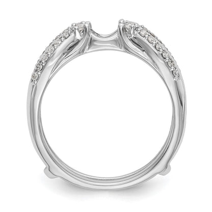 14K White Gold 1/4 Carat Lab Grown Diamond Vs/Si+ G+ Complete Ring Guard