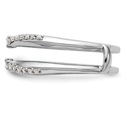 14K White Gold 1/4 Carat Lab Grown Diamond Vs/Si+ G+ Complete Ring Guard