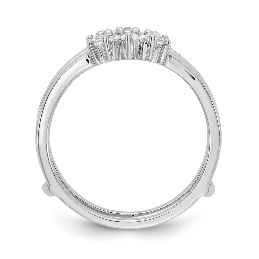 14k White Gold 1/5 Ct. Lab Grown Diamond VS/SI+ G+ Ring Guard