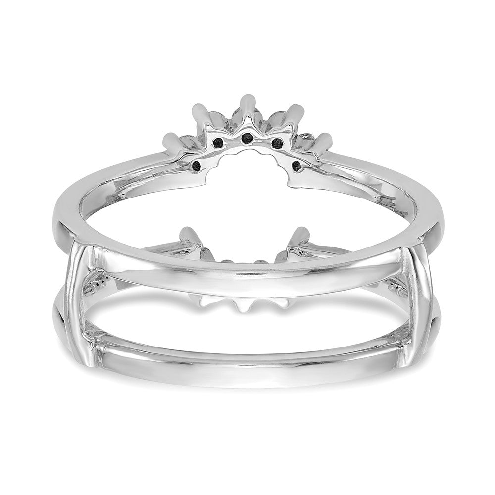 14k White Gold 1/5 Ct. Lab Grown Diamond VS/SI+ G+ Ring Guard