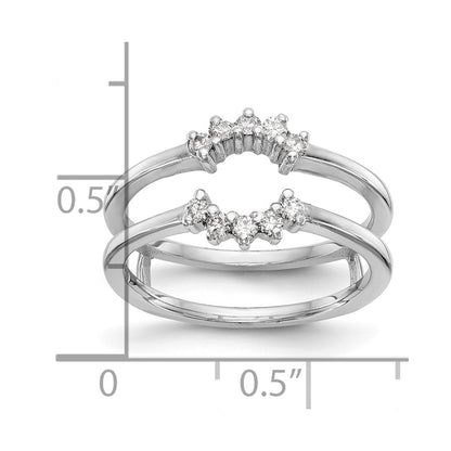 14k White Gold 1/5 Ct. Lab Grown Diamond VS/SI+ G+ Ring Guard