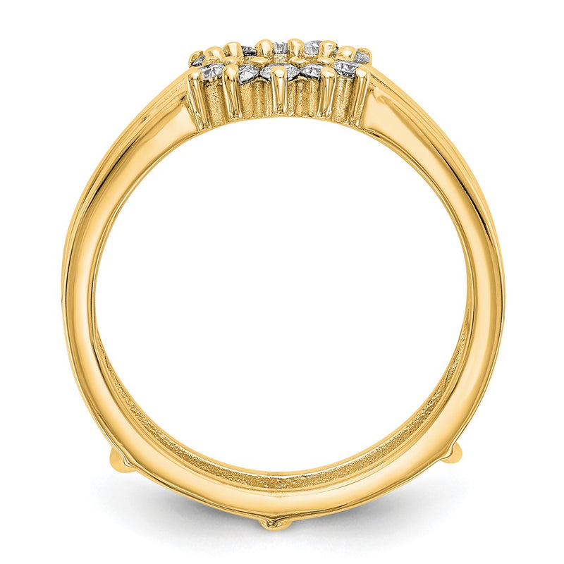 14K Yellow Gold Real Diamond Guard