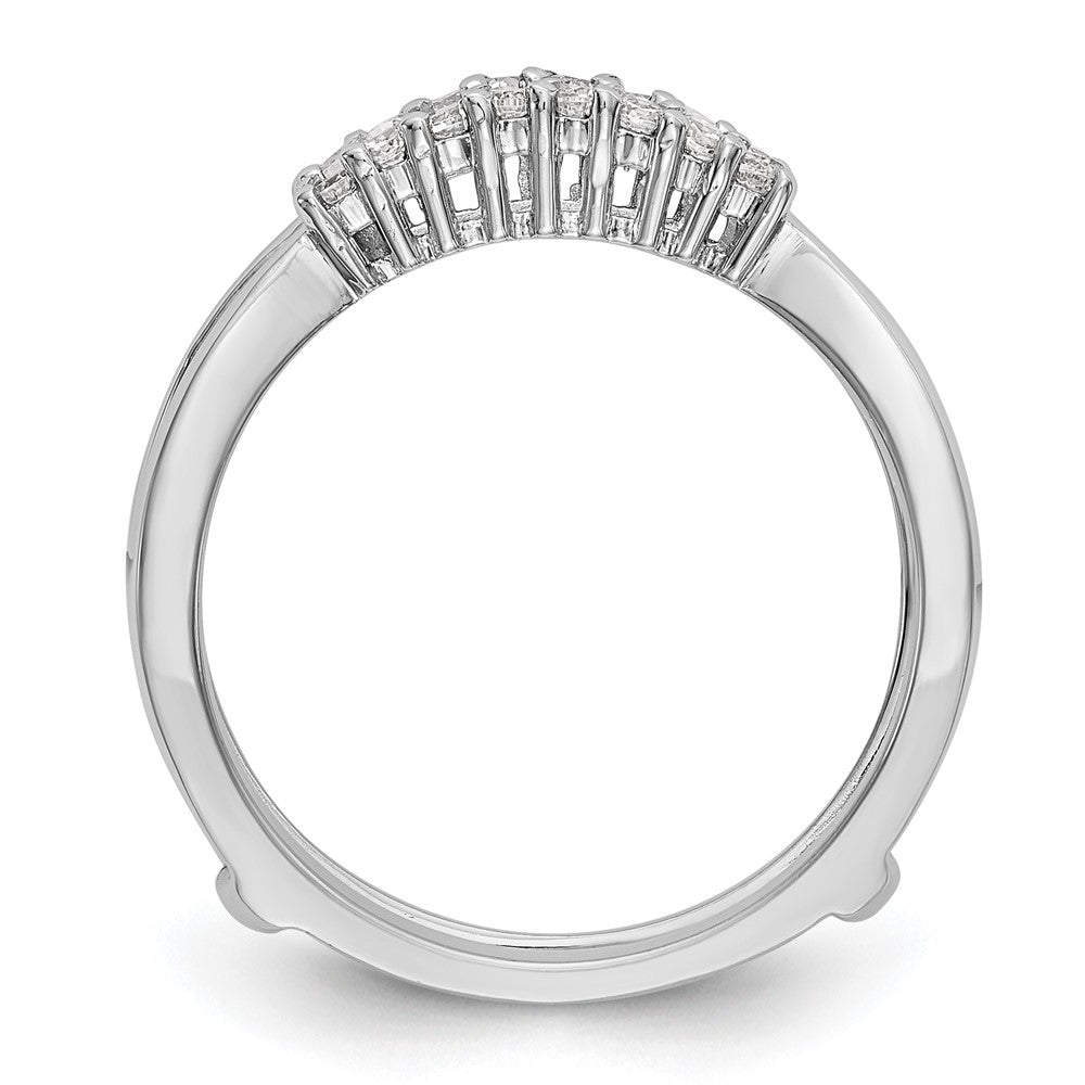14K White Gold Real Diamond Guard