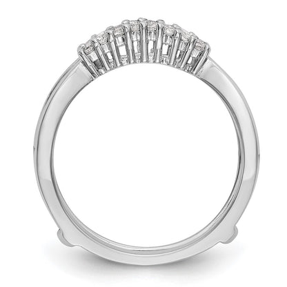 14K White Gold Real Diamond Guard