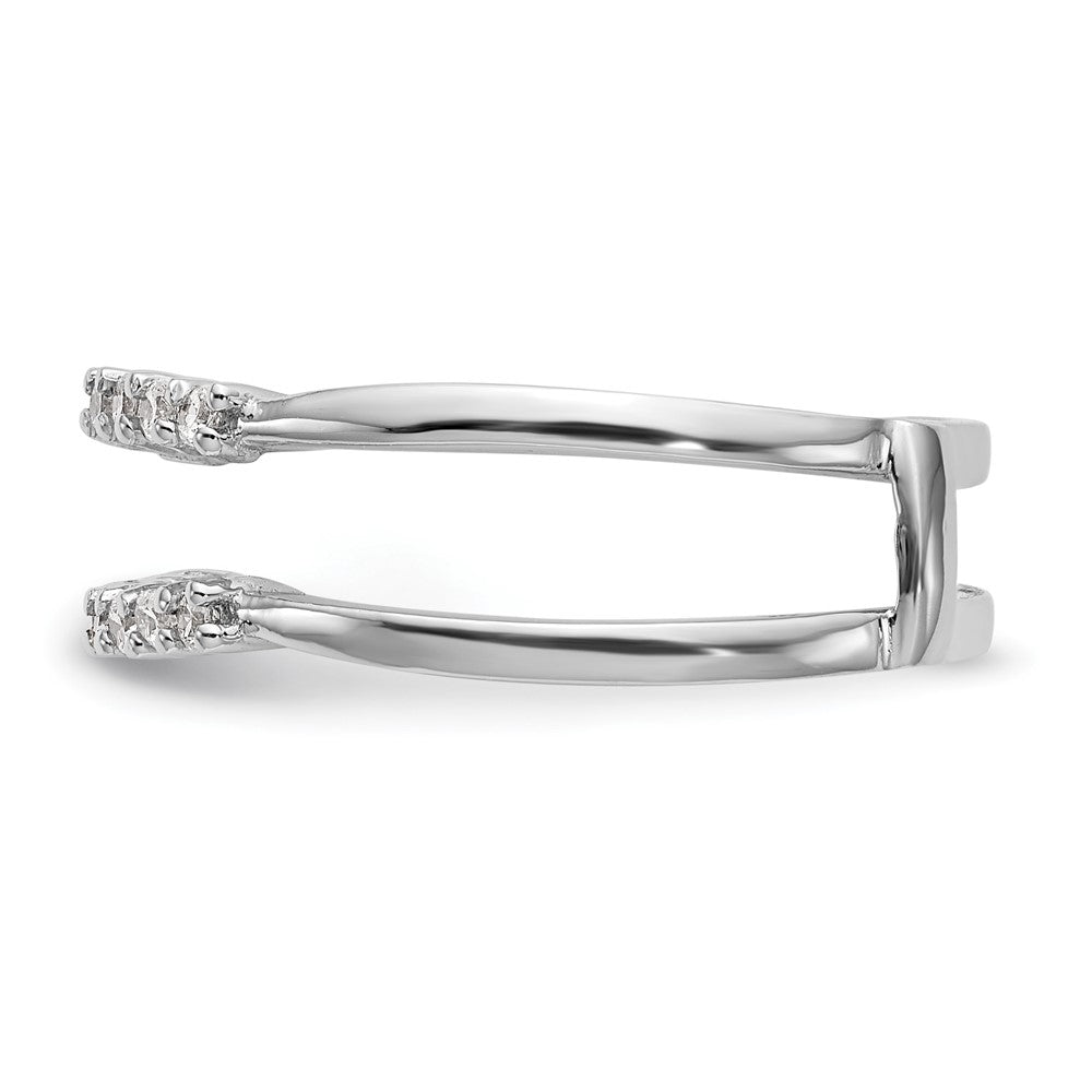14K White Gold Real Diamond Guard