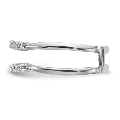 14K White Gold Real Diamond Guard