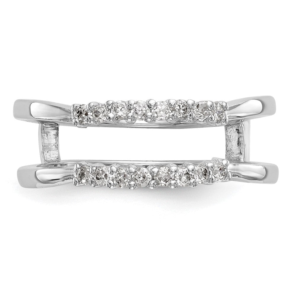 14K White Gold Real Diamond Guard