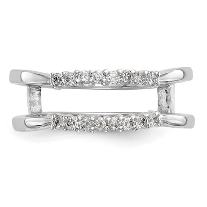 14K White Gold Real Diamond Guard