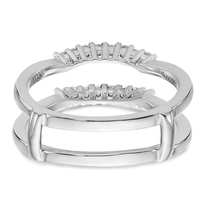 14K White Gold Real Diamond Guard