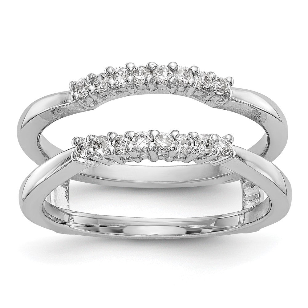 14K White Gold Real Diamond Guard