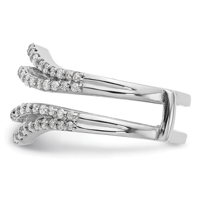 14K White Gold True Origin 5/8 Carat Lab Grown Diamond Vs D E F Ring Guard
