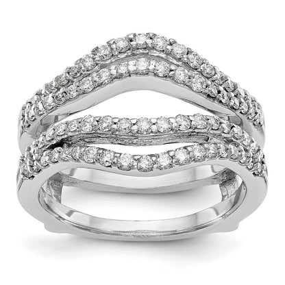 14K White Gold True Origin 5/8 Carat Lab Grown Diamond Vs D E F Ring Guard