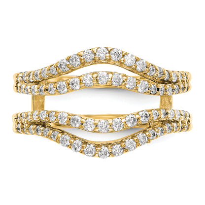14K Yellow Gold Real Diamond Guard