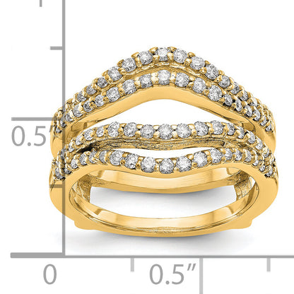 14K Yellow Gold Real Diamond Guard