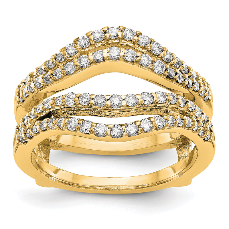 14K Yellow Gold Real Diamond Guard