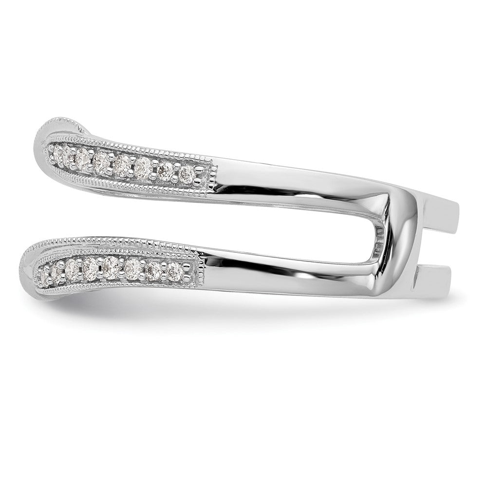 14k White Gold 1/4 Ct. Lab Grown Diamond VS/SI+ G+ Ring Guard