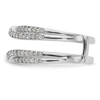 14k White Gold 1/2 Ct. Lab Grown Diamond VS/SI+ G+ Ring Guard