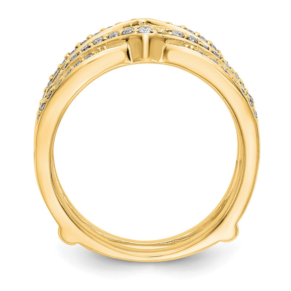 14K Yellow Gold Real Diamond Guard