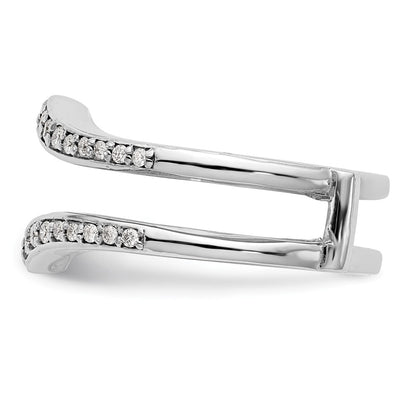14K White Gold True Origin 1/2 Carat Lab Grown Diamond Vs D E F Ring Guard
