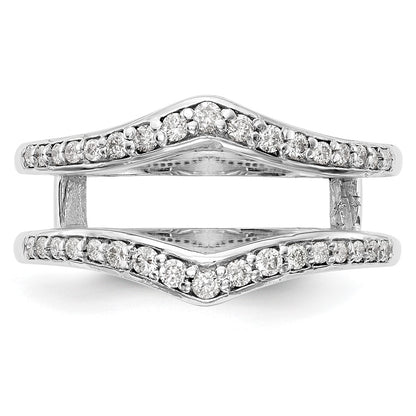 14K White Gold True Origin 1/2 Carat Lab Grown Diamond Vs D E F Ring Guard