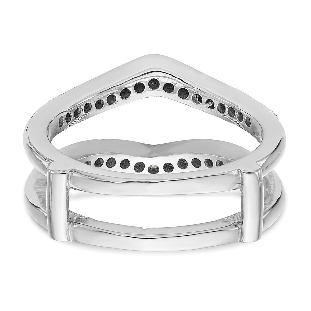 14K White Gold True Origin 1/2 Carat Lab Grown Diamond Vs D E F Ring Guard