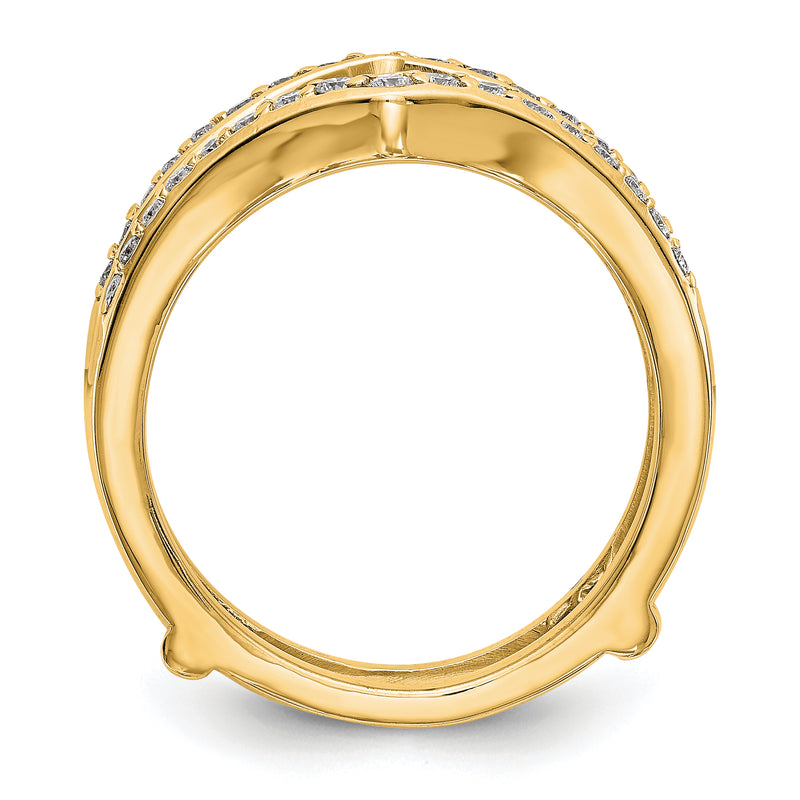 14K Yellow Gold Real Diamond Guard