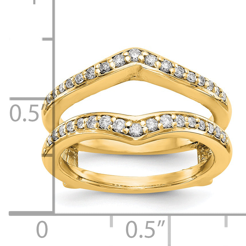14K Yellow Gold Real Diamond Guard