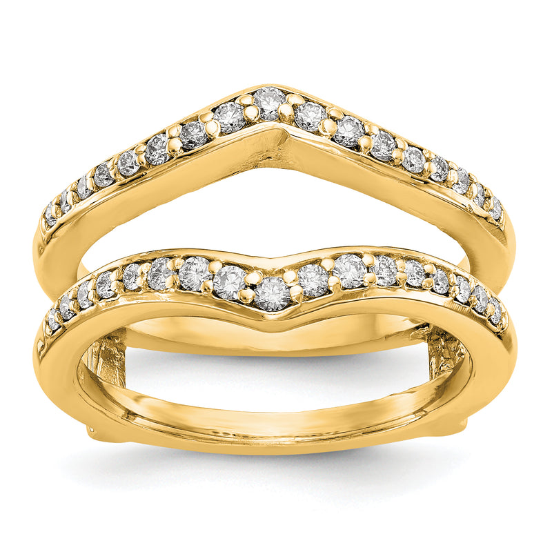 14K Yellow Gold Real Diamond Guard
