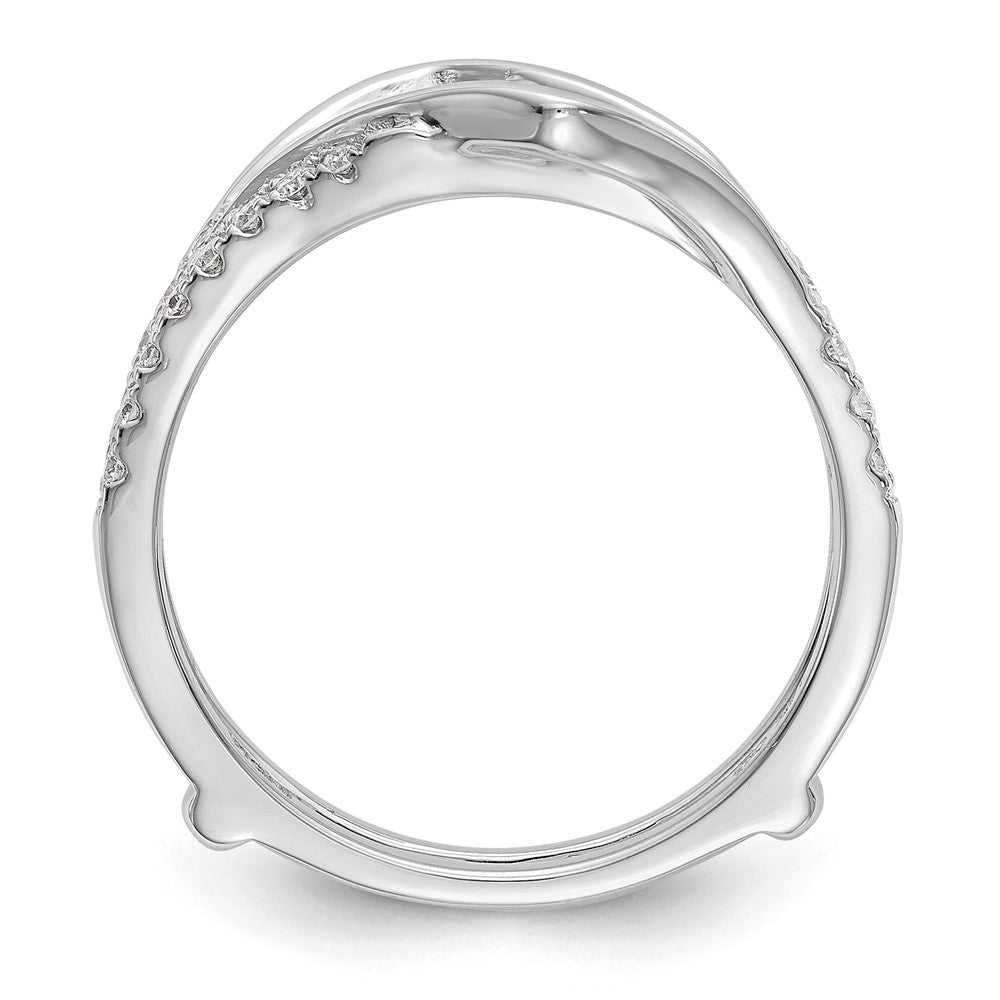 14k White Gold 1/2 Ct. Lab Grown Diamond VS/SI+ G+ Complete Ring Guard
